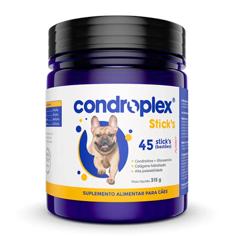 Condroplex Sticks Suplemento Para Cães C/ 45 Bastões - Avert