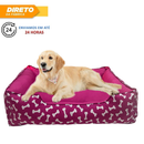 Cama Caminha Pet Cachorro Gato tamanho p,m,g confortável com zíper lavável + almofadinha