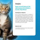 Ração Fórmula Natural Life Cães Adultos Porte Médio e Grande 15kg Adimax