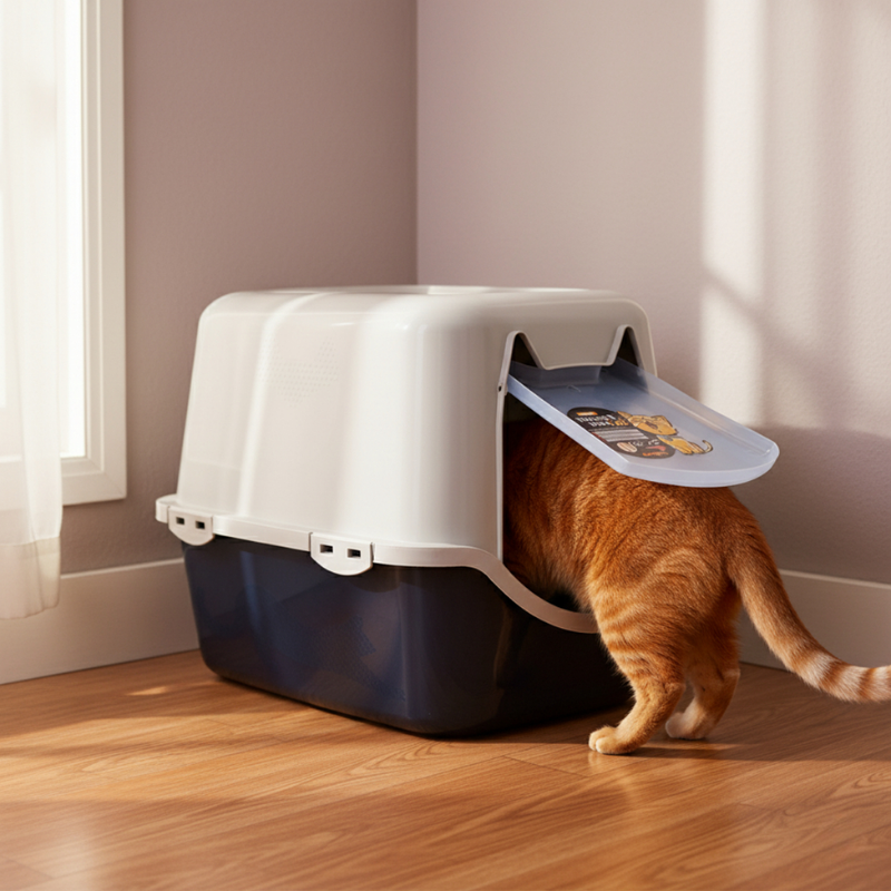 Caixa Areia Fechada Banheiro Toalete Sanitário Gato Antiodor Durapets