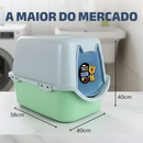 Caixa Areia Fechada Banheiro Toalete Sanitário Gato Antiodor Durapets