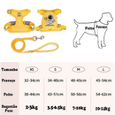 Peitoral Coleira Com Guia e Bolsa Removível Para Cachorro Pet Cães Gatos Pequeno Médio De Viagem