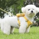 Peitoral Coleira Com Guia e Bolsa Removível Para Cachorro Pet Cães Gatos Pequeno Médio De Viagem