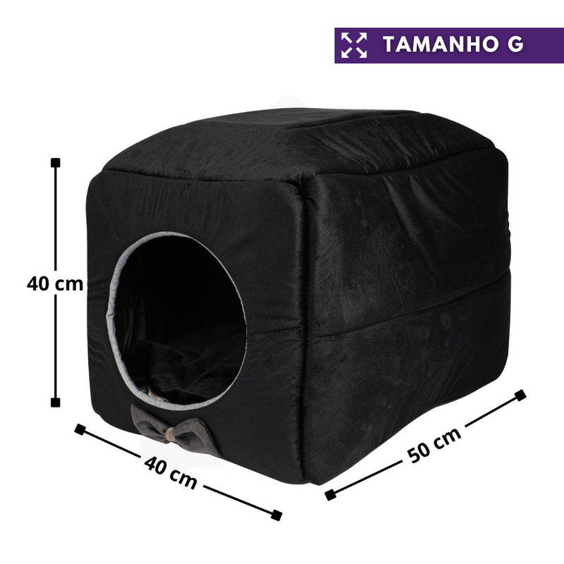 Caminha Pet Toca Iglu 3 EM 1 Cama Para Cães e Gatos Com Almofada